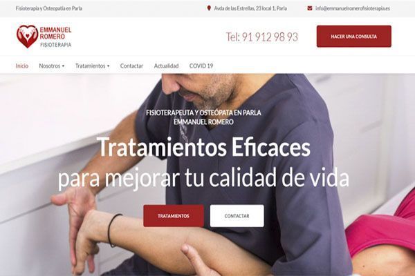 Diseño web para fisioterapeutas