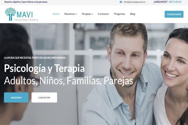Diseño web para psicólogos